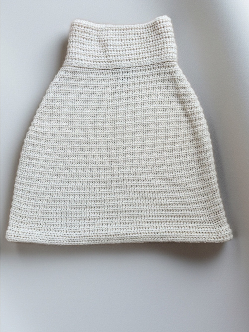 INC Silk Angora Knit Capelet Poncho Cowl Neck Shrug Cream Winter White M/L EUC